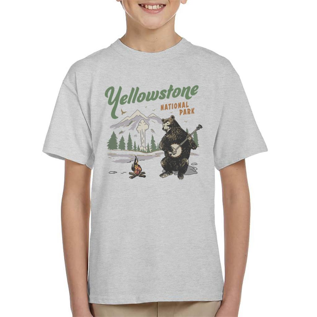 US National Parks Yellowstone Bear Playing Banjo Kid's product image 1