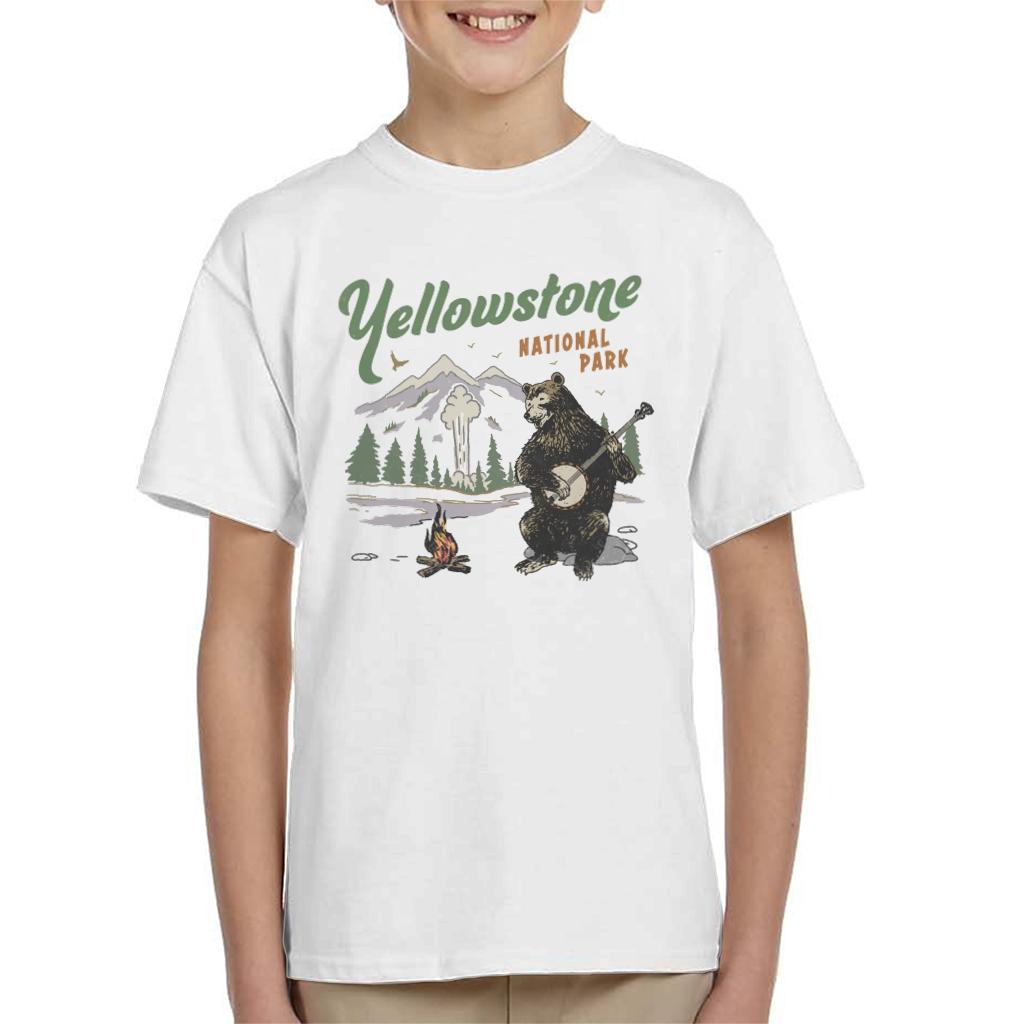 US National Parks Yellowstone Bear Playing Banjo Kid's product image 4