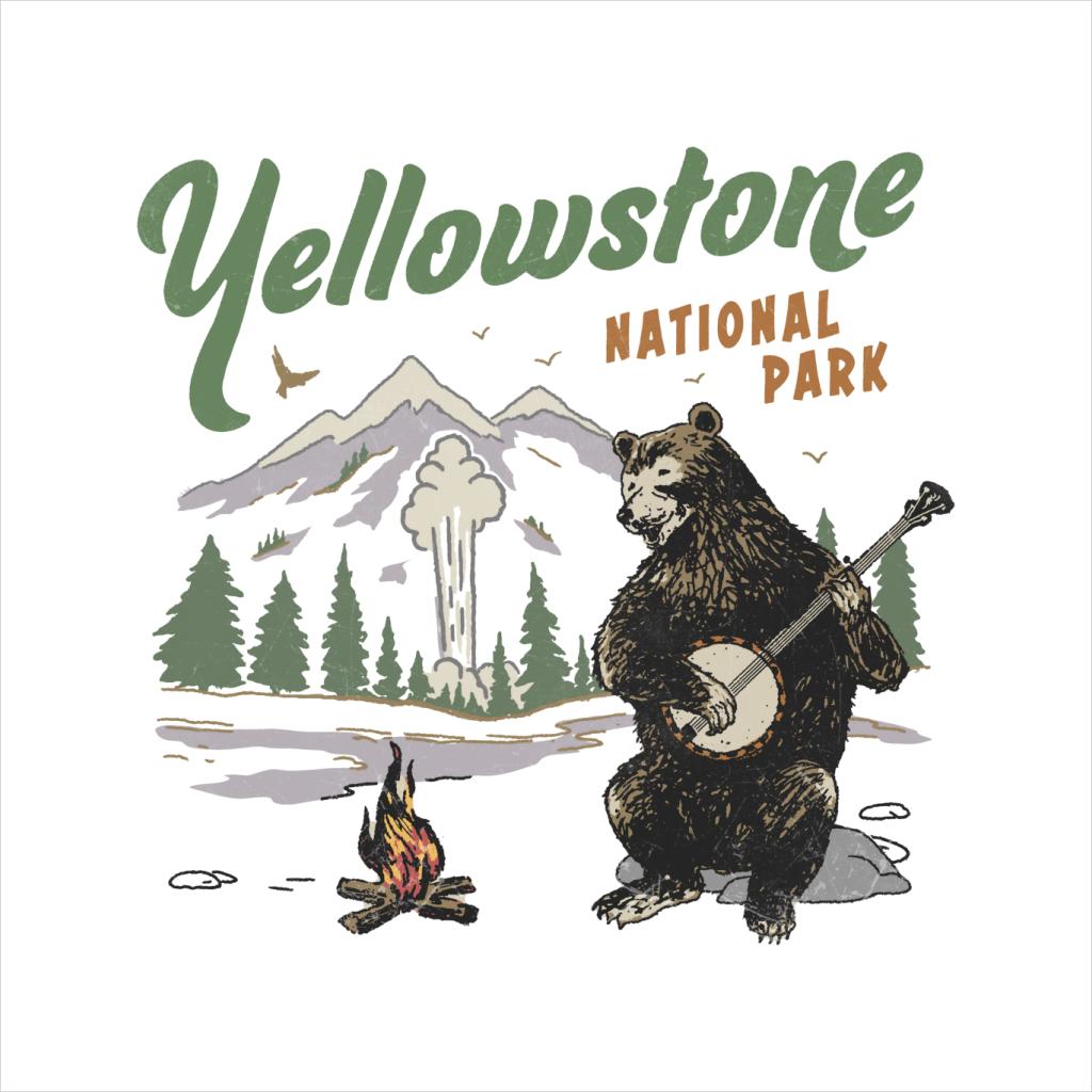 US National Parks Yellowstone Bear Playing Banjo Kid's product image 5