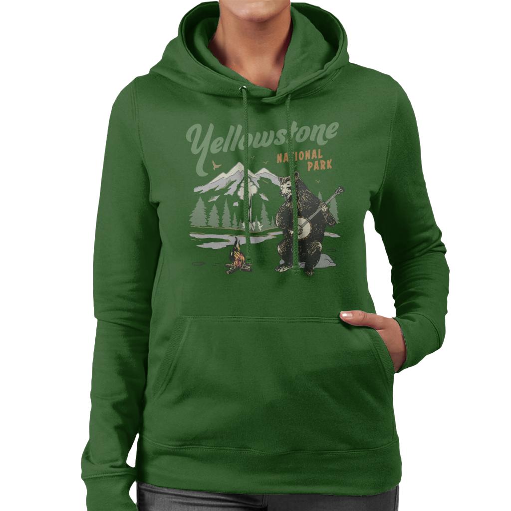 US National Parks Yellowstone Bear Playing Banjo Women's product image 6