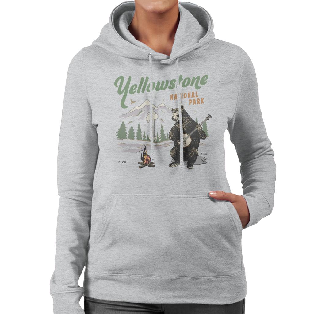 US National Parks Yellowstone Bear Playing Banjo Women's product image 1