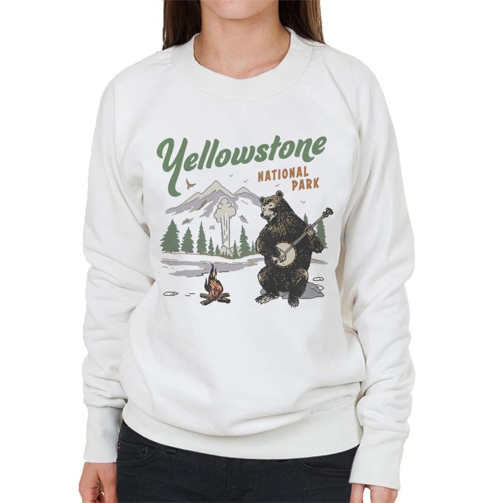 US National Parks Yellowstone Bear Playing Banjo Women's product image 4
