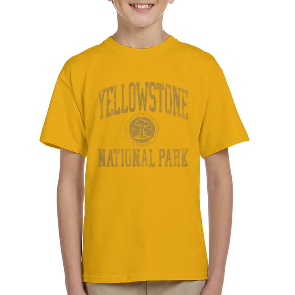 US National Parks Yellowstone Wyoming Kid's T-Shirt product image 6