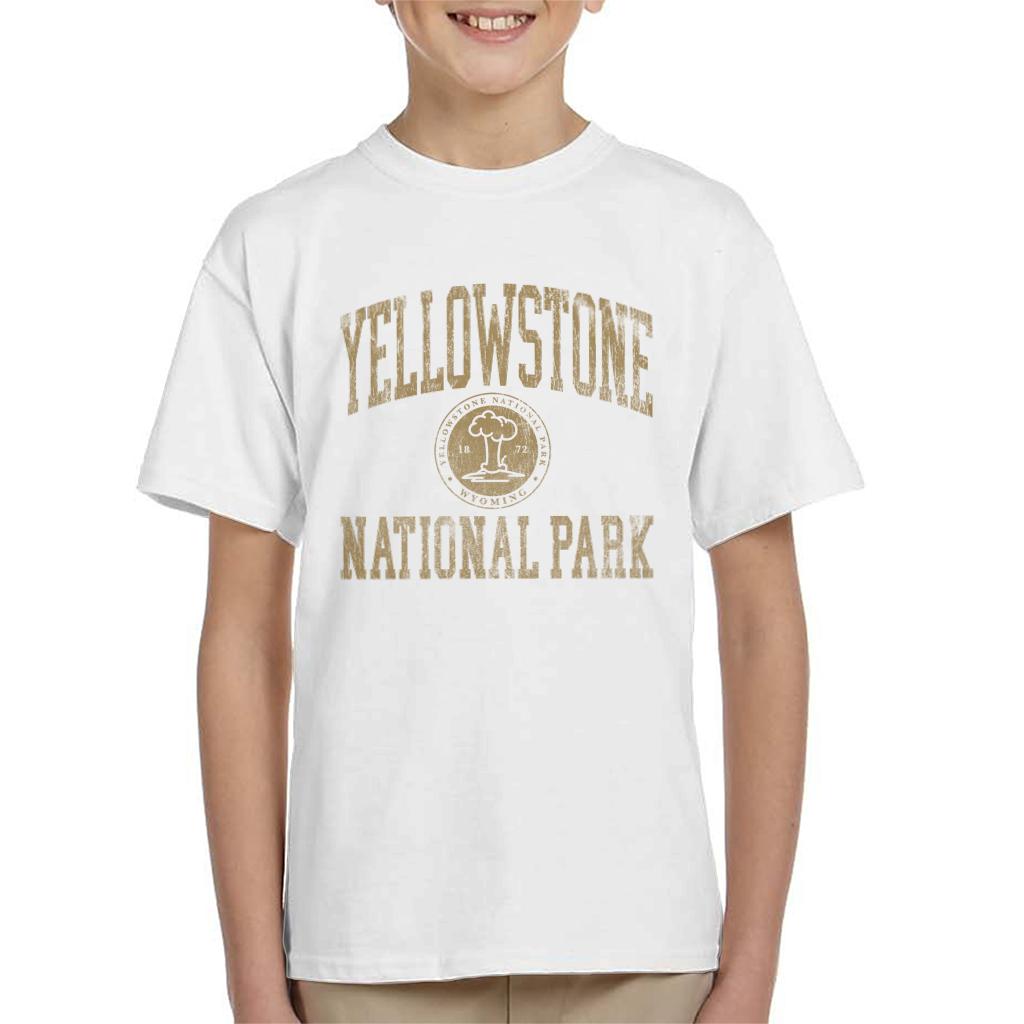 US National Parks Yellowstone Wyoming Kid's T-Shirt product image 4
