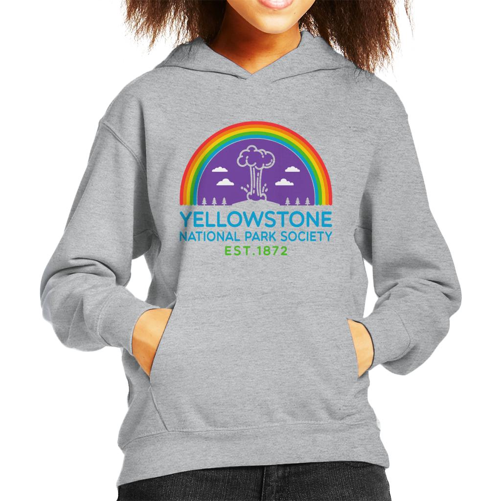US National Parks Yellowstone Society Est 1872 Kid's Hooded product image 1